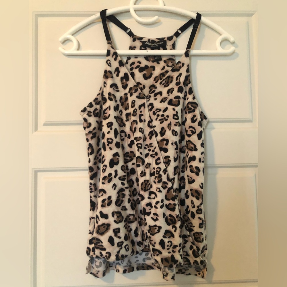 Leopard print tank top